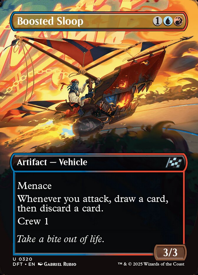 Boosted Sloop – Uncommon Magic: The Gathering card from Aetherdrift (#320)
