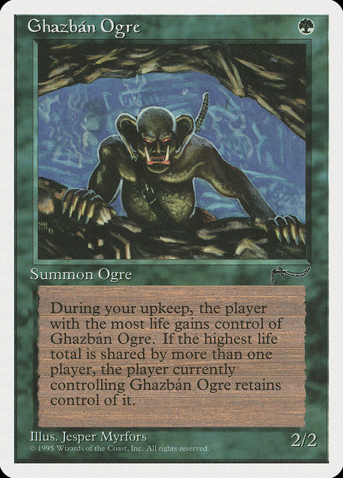 Ghazbán Ogre – Common Magic: The Gathering card from Chronicles (#65)
