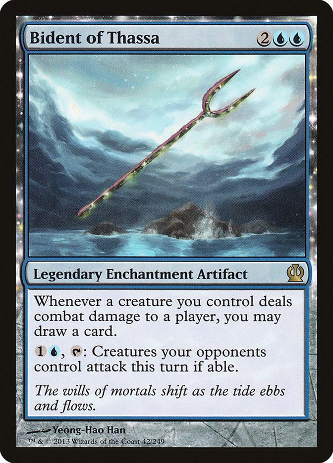 Bident of Thassa – Rare Magic: The Gathering card from Theros (#42)