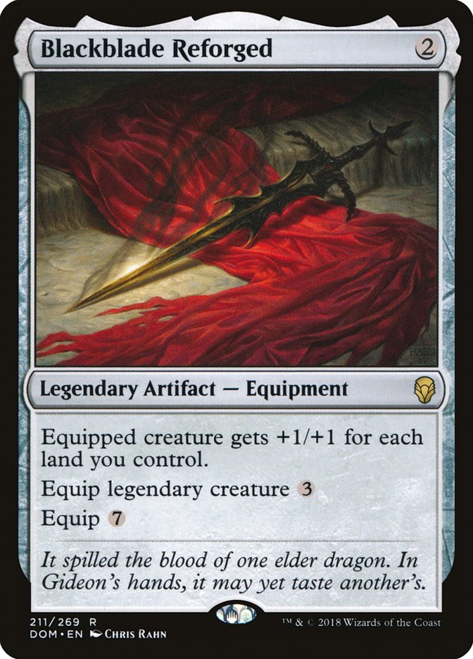Blackblade Reforged – Rare Magic: The Gathering card from Dominaria (#211)