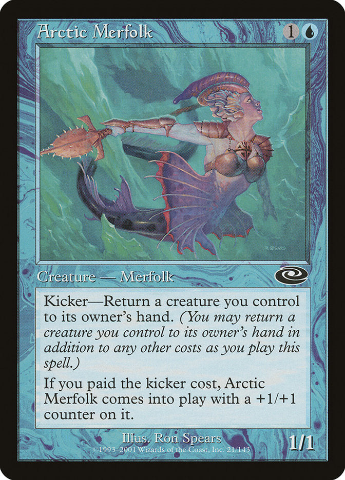 Arctic Merfolk – Common Magic: The Gathering card from Planeshift (#21)