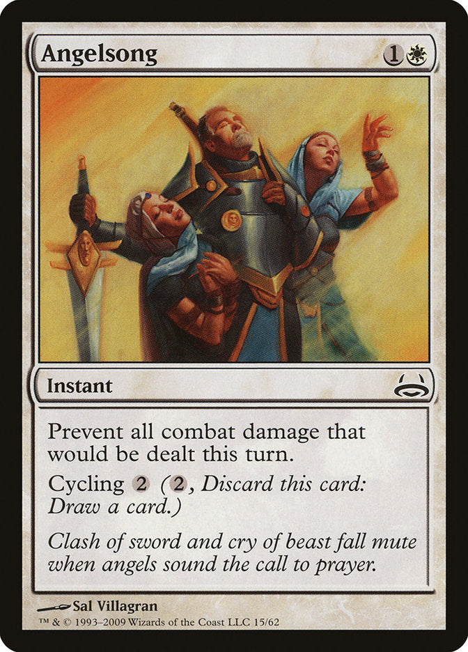 Angelsong – Common Magic: The Gathering card from Duel Decks: Divine vs. Demonic (#15)