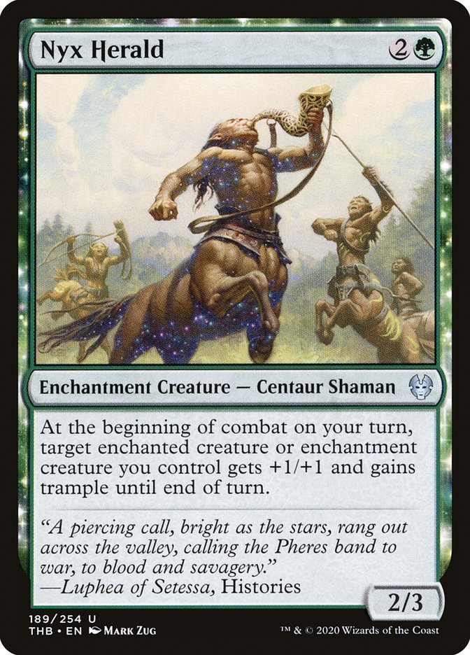 Nyx Herald – Uncommon Magic: The Gathering card from Theros Beyond Death (#189)