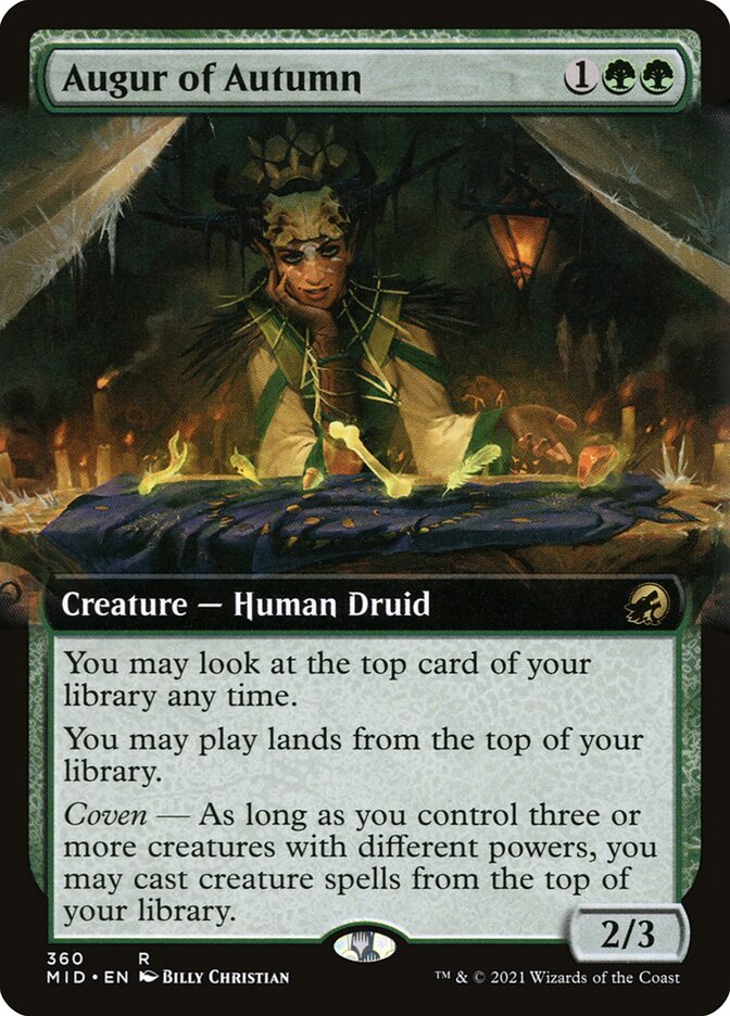 Augur of Autumn – Rare Magic: The Gathering card from Innistrad: Midnight Hunt (#360)