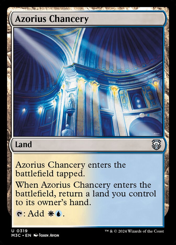 Azorius Chancery – Uncommon Magic: The Gathering card from Modern Horizons 3 Commander (#319)