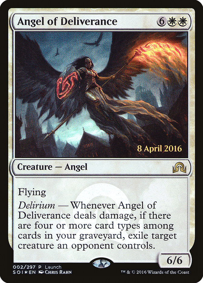 Angel of Deliverance – Rare Magic: The Gathering card from Shadows over Innistrad Promos (#2)