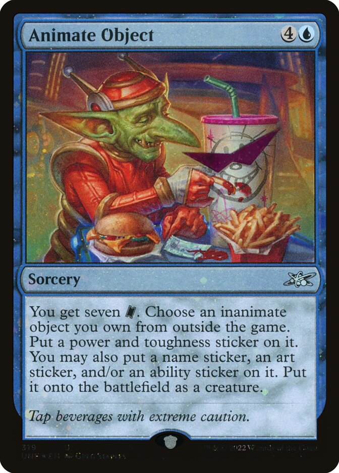 Animate Object – Uncommon Magic: The Gathering card from Unfinity (#319)