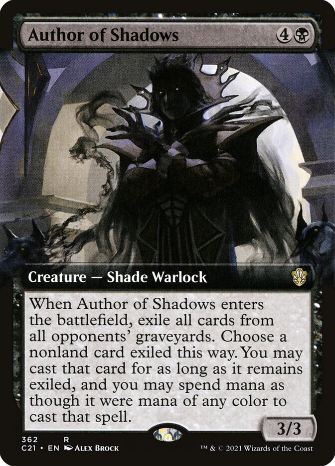 Author of Shadows – Rare Magic: The Gathering card from Commander 2021 (#362)