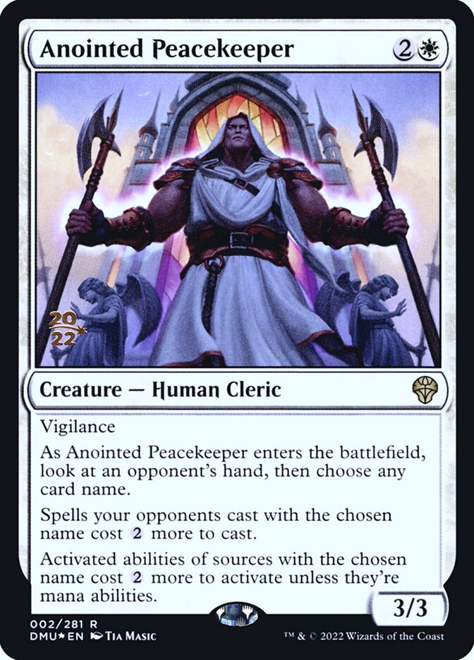Anointed Peacekeeper – Rare Magic: The Gathering card from Dominaria United Promos (#2s)
