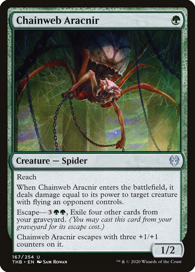 Chainweb Aracnir – Uncommon Magic: The Gathering card from Theros Beyond Death (#167)
