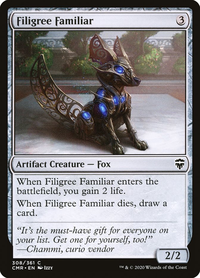 Filigree Familiar – Common Magic: The Gathering card from Commander Legends (#308)