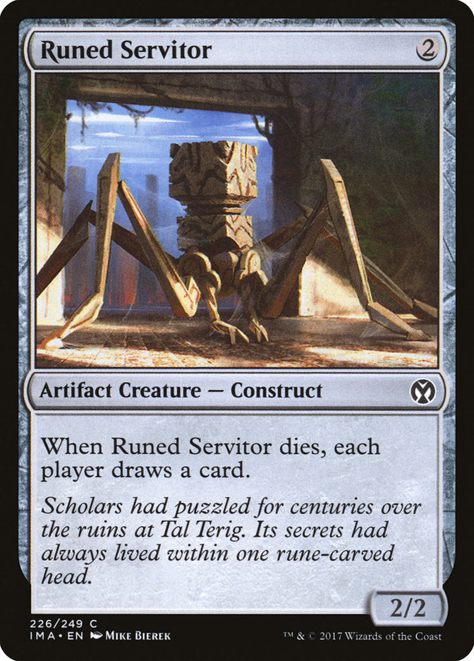 Runed Servitor – Common Magic: The Gathering card from Iconic Masters (#226)
