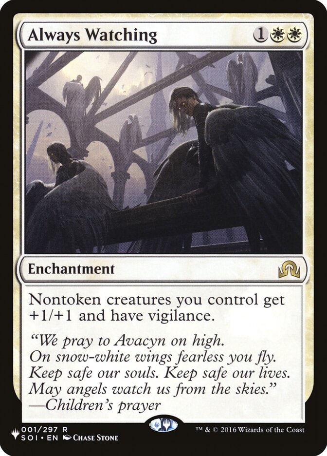 Always Watching – Rare Magic: The Gathering card from The List (#SOI-1)