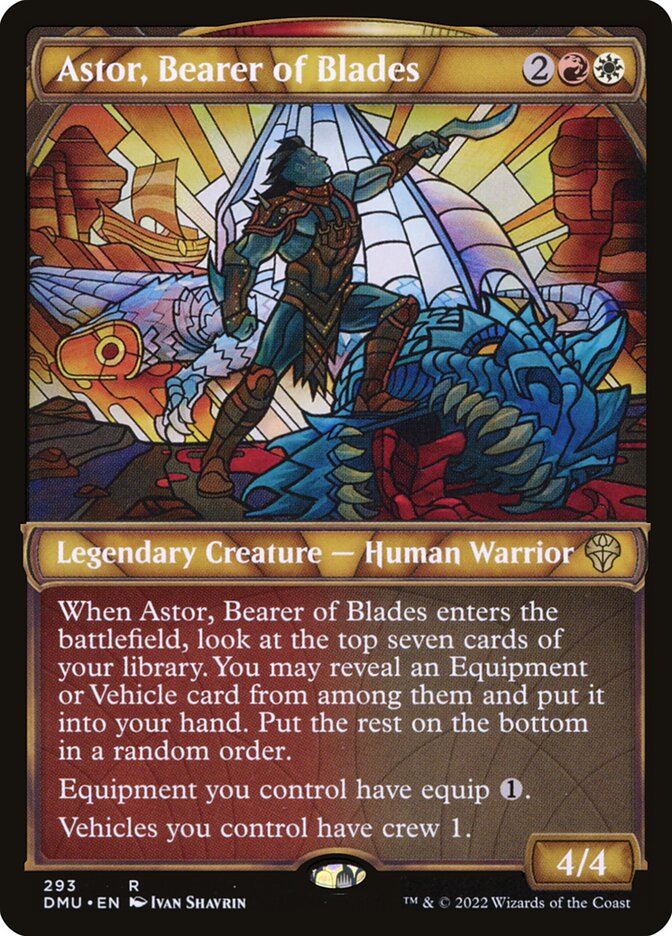 Astor, Bearer of Blades – Rare Magic: The Gathering card from Dominaria United (#293)