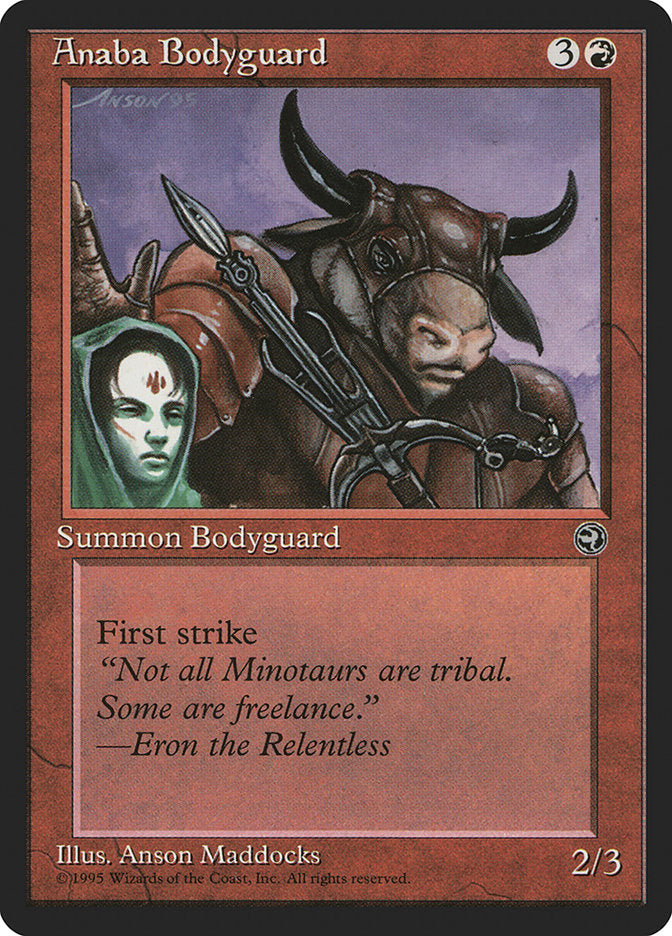 Anaba Bodyguard – Common Magic: The Gathering card from Homelands (#66a)