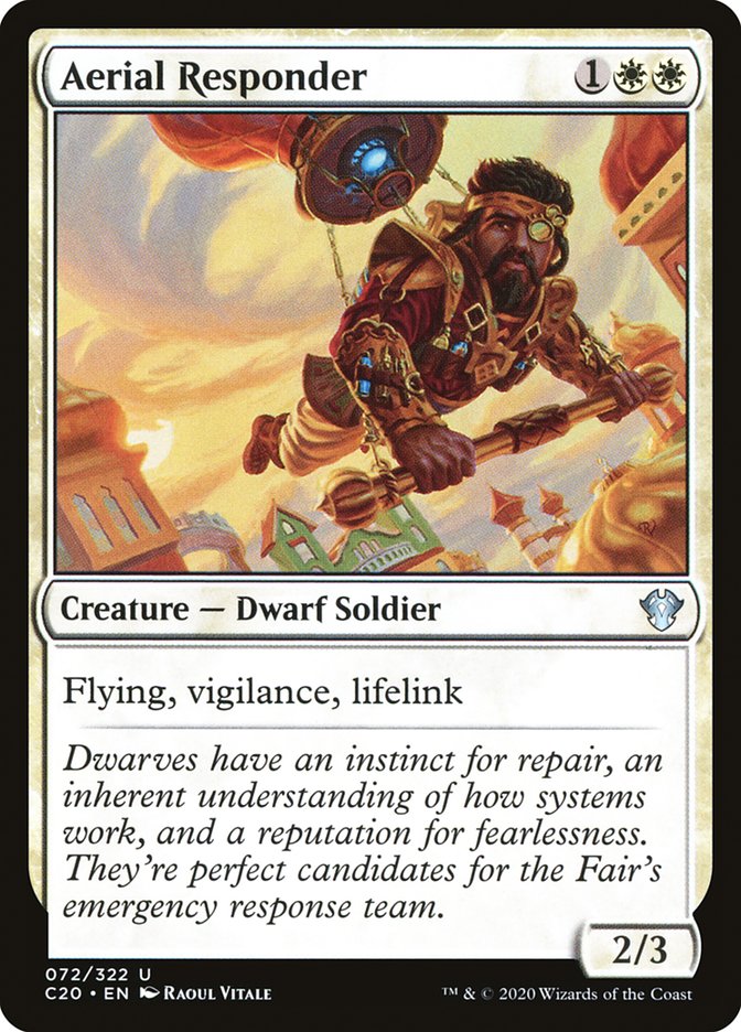 Aerial Responder – Uncommon Magic: The Gathering card from Commander 2020 (#72)