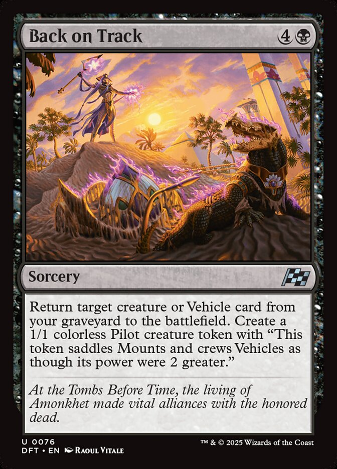 Back on Track – Uncommon Magic: The Gathering card from Aetherdrift (#76)
