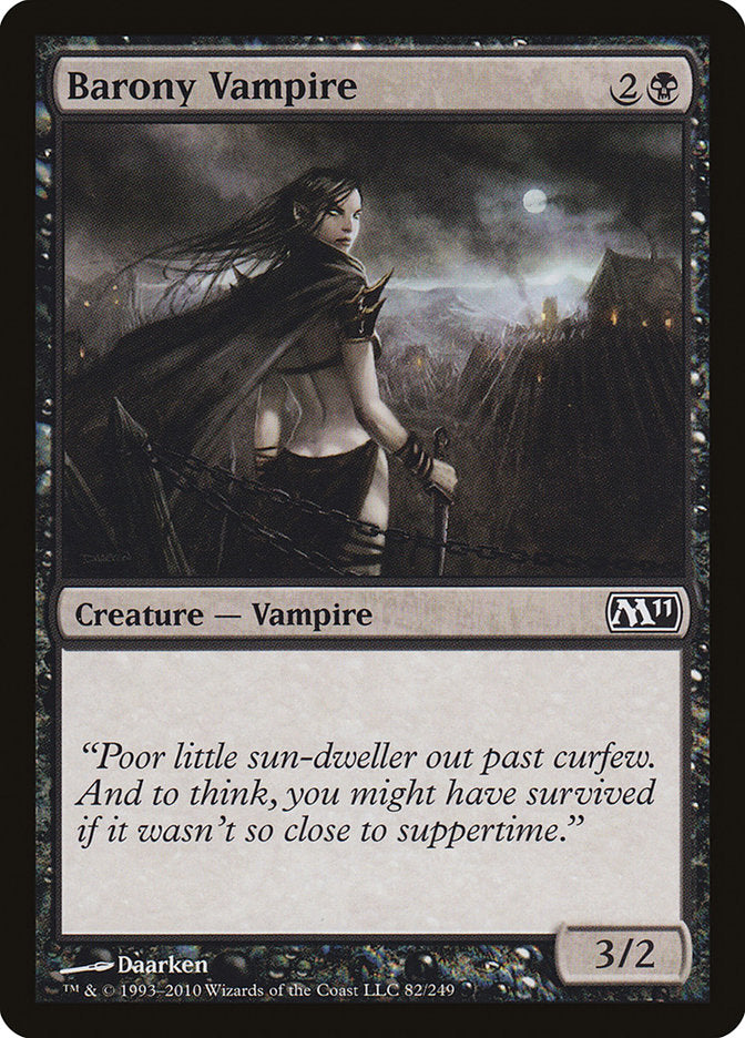 Barony Vampire – Common Magic: The Gathering card from Magic 2011 (#82)