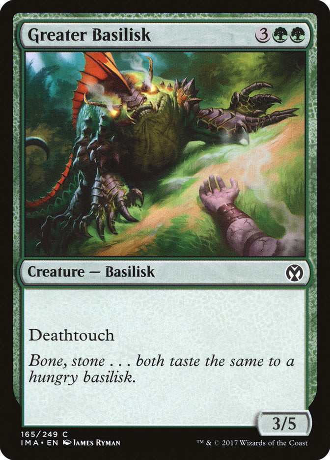 Greater Basilisk – Common Magic: The Gathering card from Iconic Masters (#165)