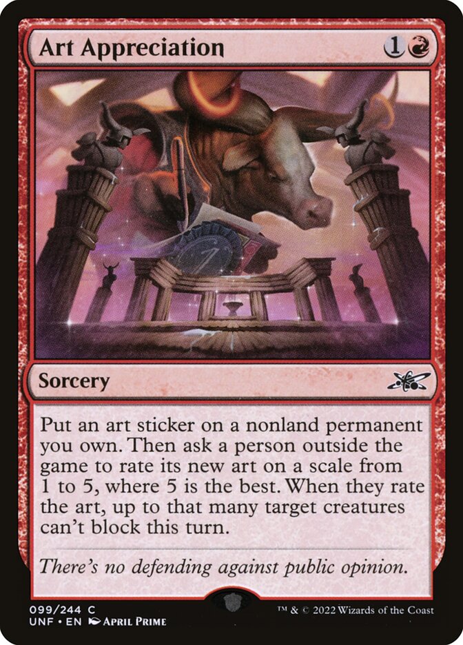 Art Appreciation – Common Magic: The Gathering card from Unfinity (#99)