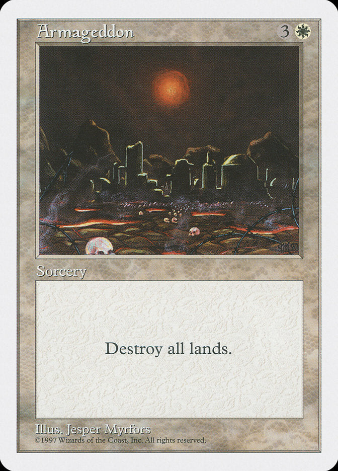 Armageddon – Rare Magic: The Gathering card from Fifth Edition (#7)