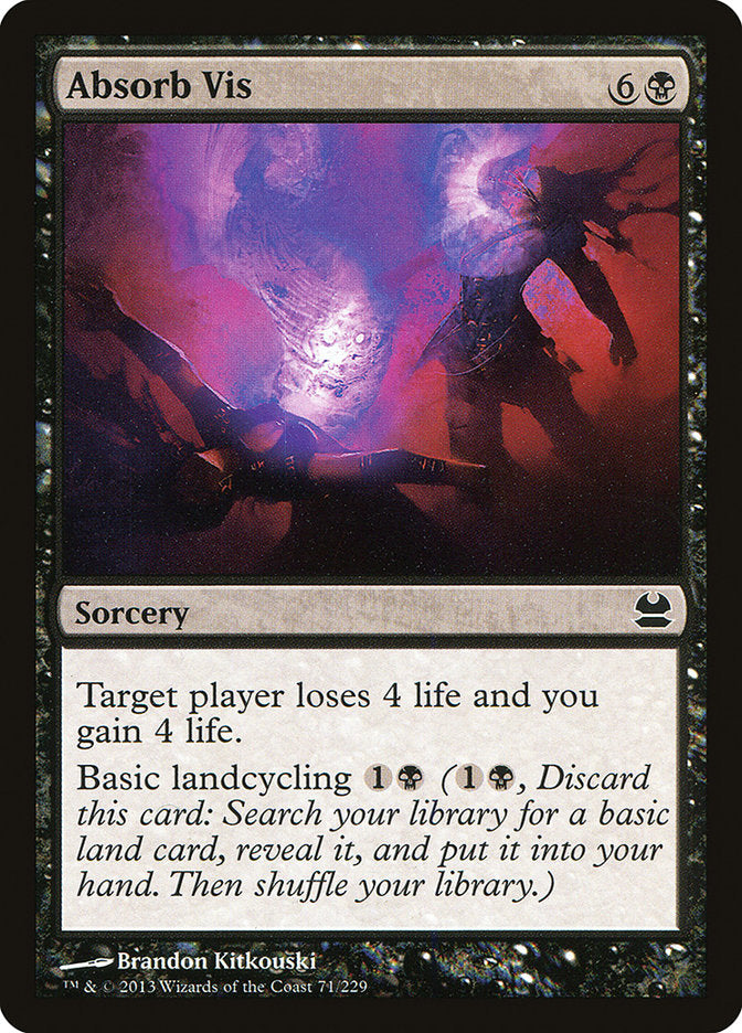 Absorb Vis – Common Magic: The Gathering card from Modern Masters (#71)