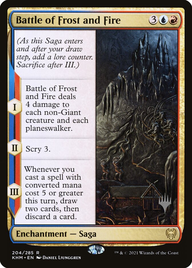 Battle of Frost and Fire – Rare Magic: The Gathering card from Kaldheim Promos (#204p)