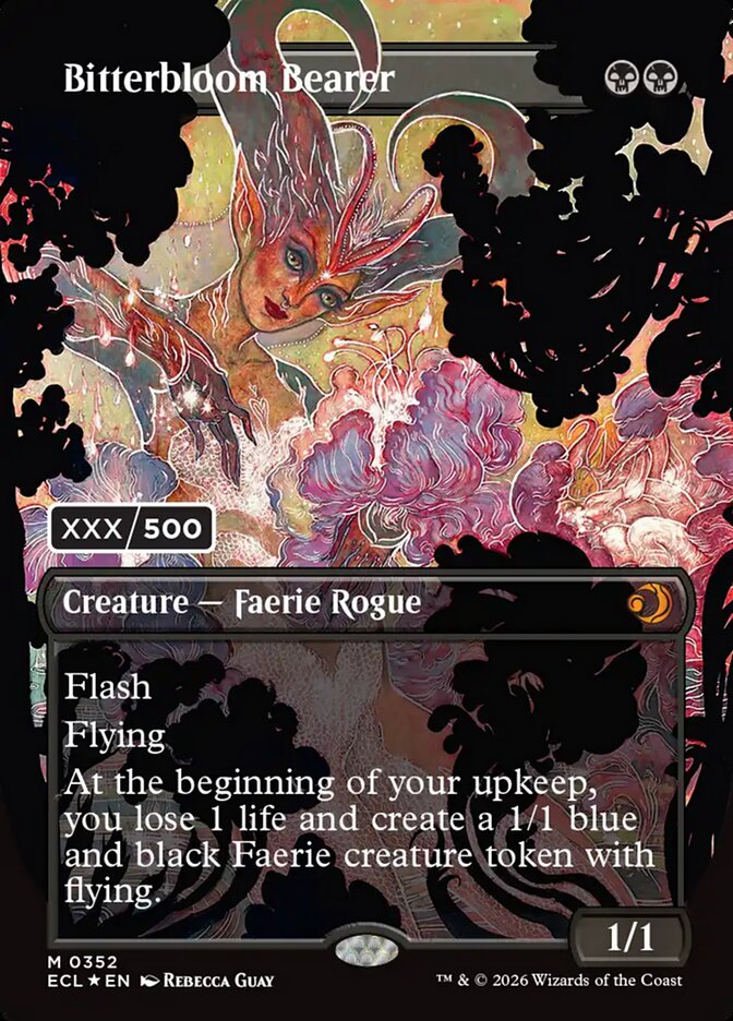Bitterbloom Bearer – Mythic Magic: The Gathering card from Lorwyn Eclipsed (#352)