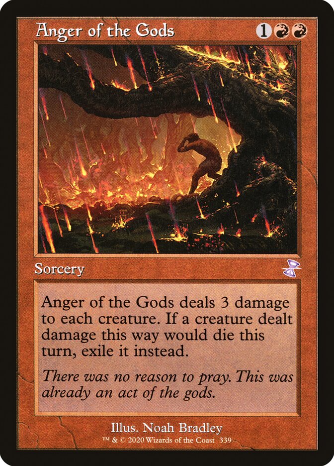 Anger of the Gods – Special Magic: The Gathering card from Time Spiral Remastered (#339)