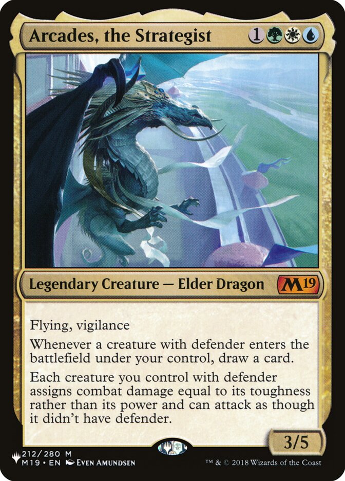 Arcades, the Strategist – Mythic Magic: The Gathering card from The List (#M19-212)