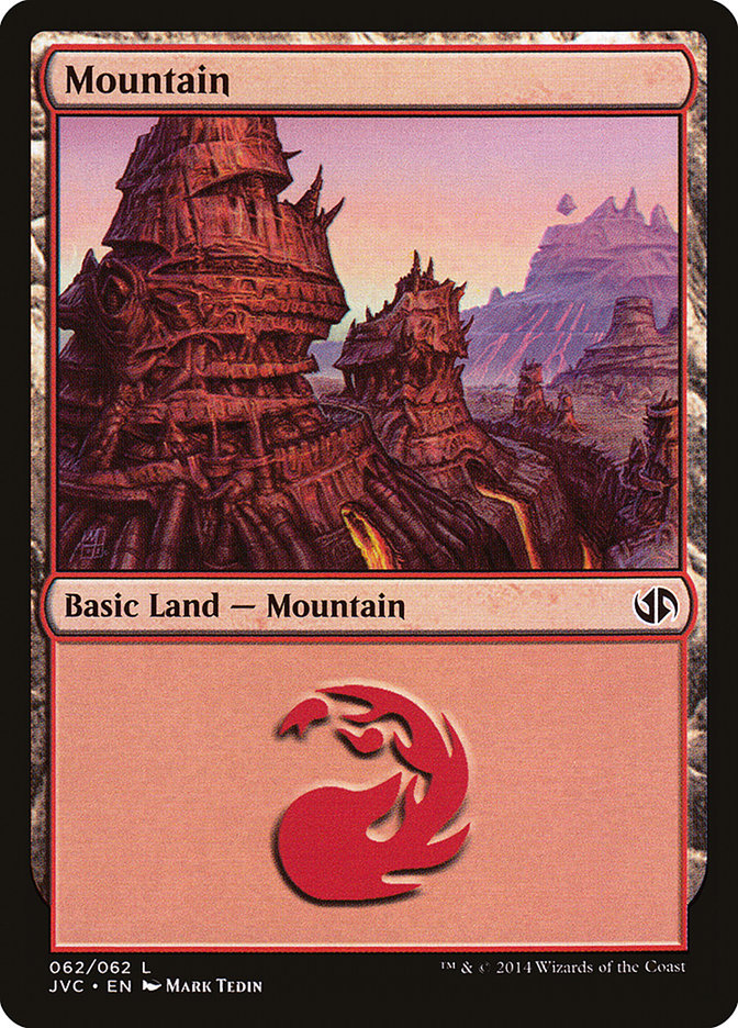 Mountain – Common Magic: The Gathering card from Duel Decks Anthology: Jace vs. Chandra (#62)