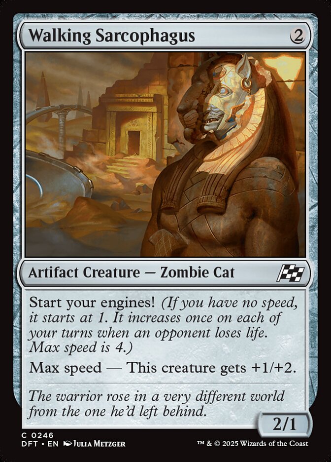 Walking Sarcophagus – Common Magic: The Gathering card from Aetherdrift (#246)