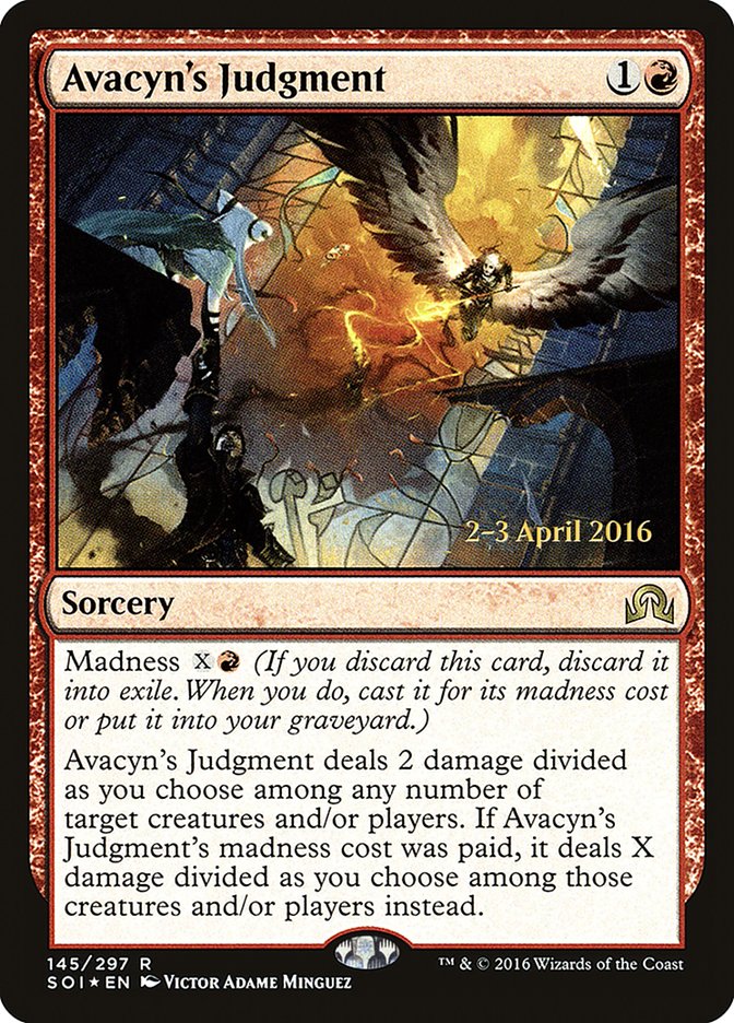 Avacyn's Judgment – Rare Magic: The Gathering card from Shadows over Innistrad Promos (#145s)