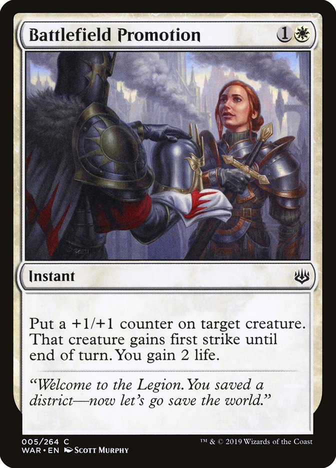 Battlefield Promotion – Common Magic: The Gathering card from War of the Spark (#5)
