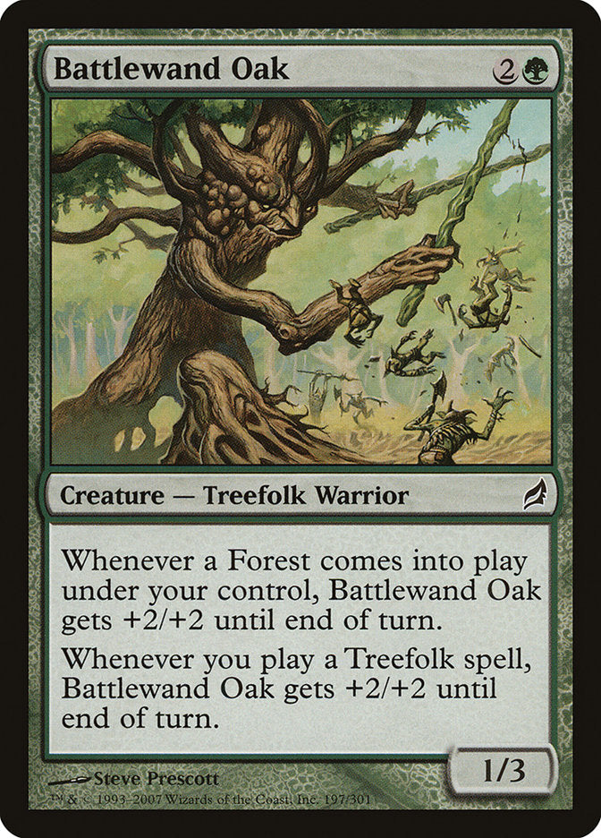 Battlewand Oak – Common Magic: The Gathering card from Lorwyn (#197)