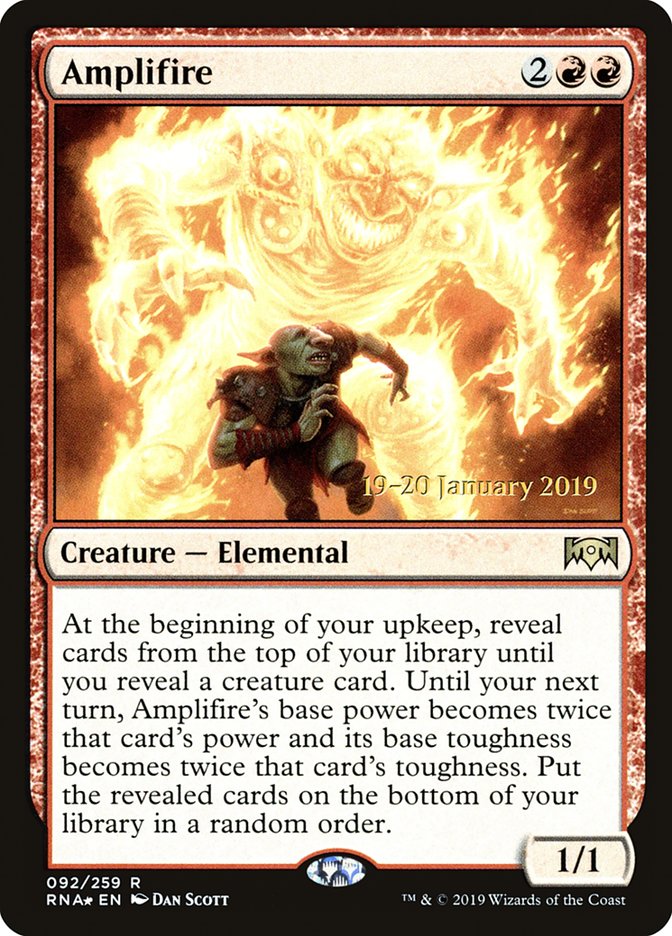 Amplifire – Rare Magic: The Gathering card from Ravnica Allegiance Promos (#92s)