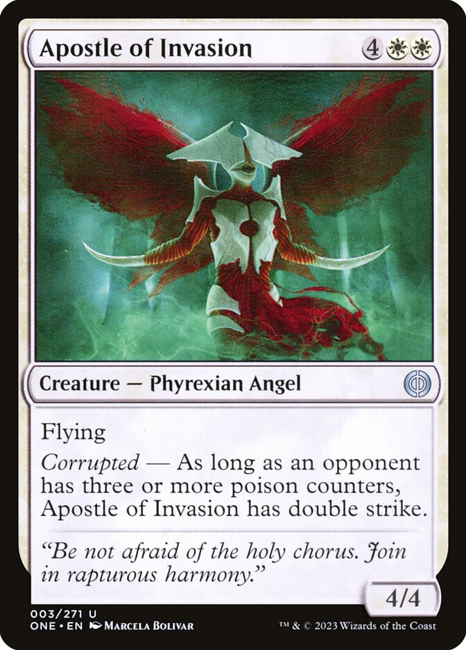 Apostle of Invasion – Uncommon Magic: The Gathering card from Phyrexia: All Will Be One (#3)