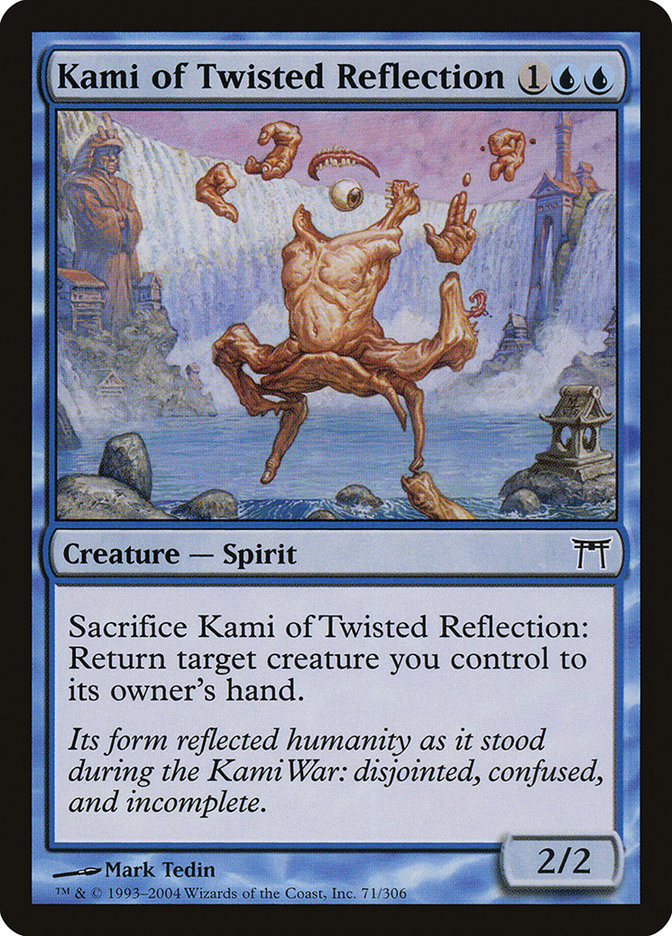 Kami of Twisted Reflection – Common Magic: The Gathering card from Champions of Kamigawa (#71)