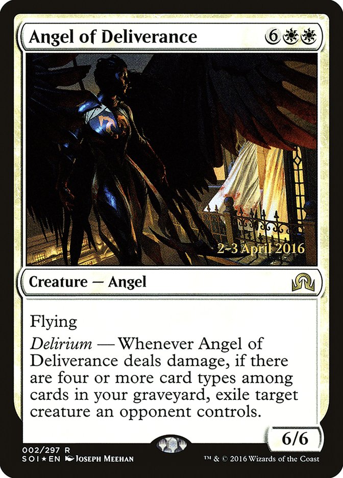 Angel of Deliverance – Rare Magic: The Gathering card from Shadows over Innistrad Promos (#2s)