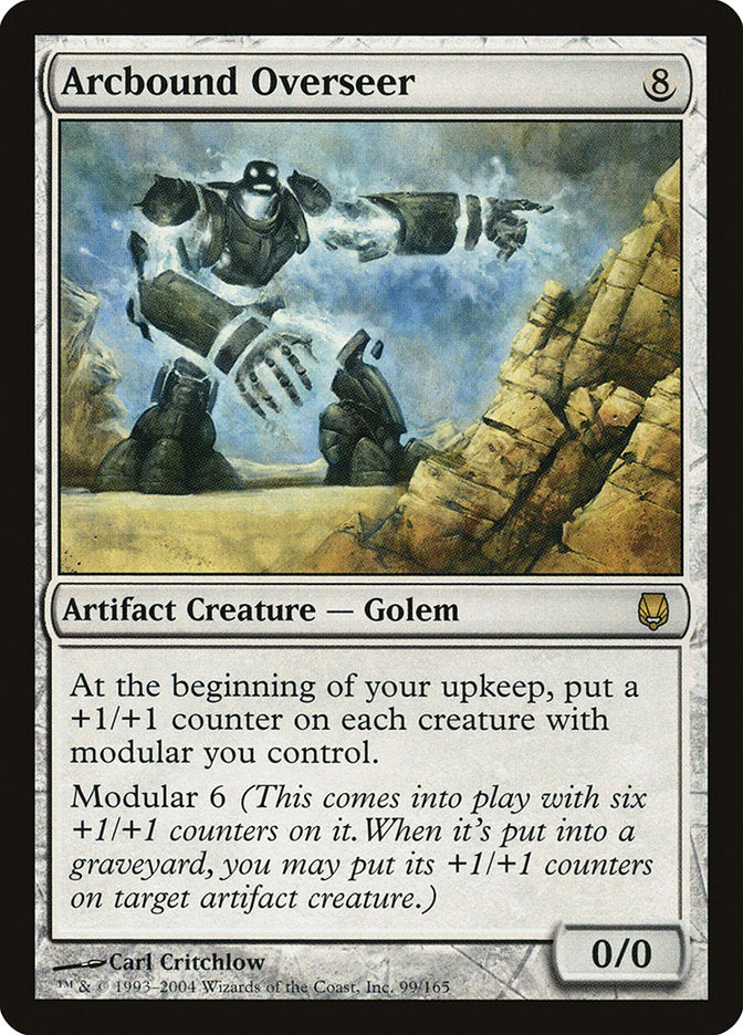 Arcbound Overseer – Rare Magic: The Gathering card from Darksteel (#99)