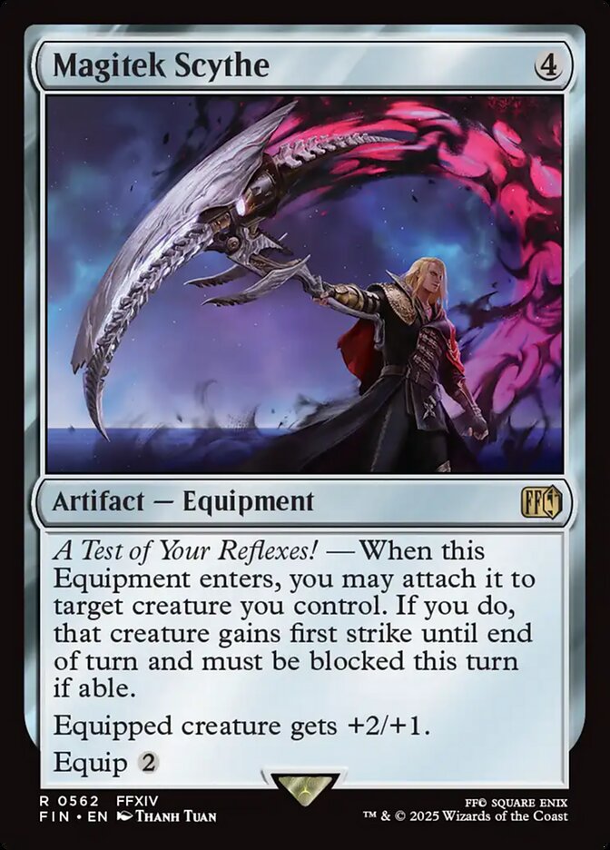 Magitek Scythe – Rare Magic: The Gathering card from Final Fantasy (#562)