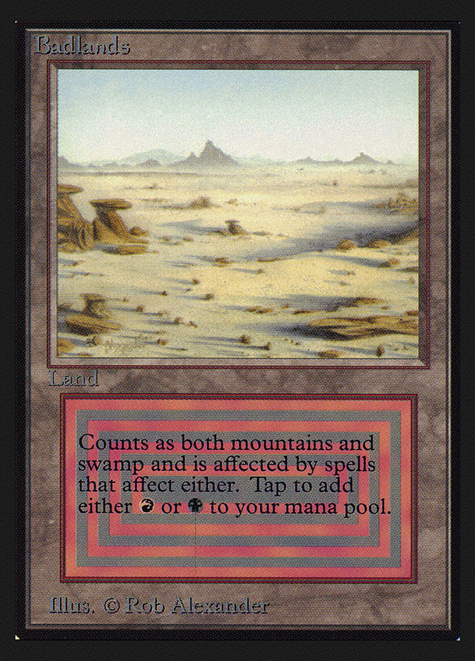 Badlands – Rare Magic: The Gathering card from Intl. Collectors' Edition (#278)