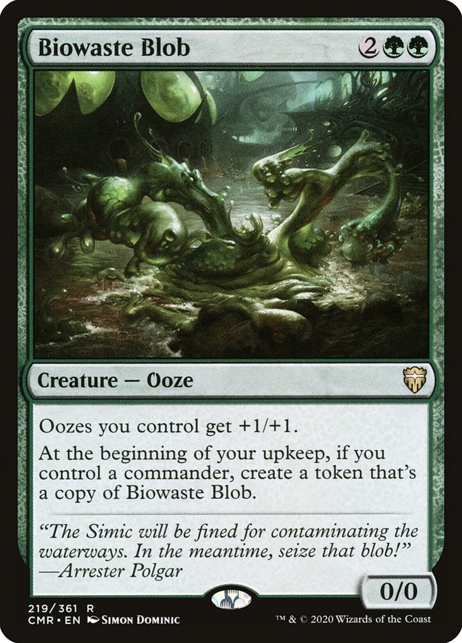 Biowaste Blob – Rare Magic: The Gathering card from Commander Legends (#219)