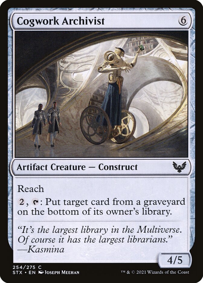 Cogwork Archivist – Common Magic: The Gathering card from Strixhaven: School of Mages (#254)