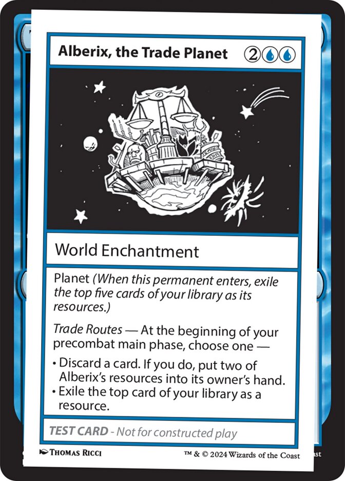 Alberix, the Trade Planet – Rare Magic: The Gathering card from Mystery Booster 2 (#525)