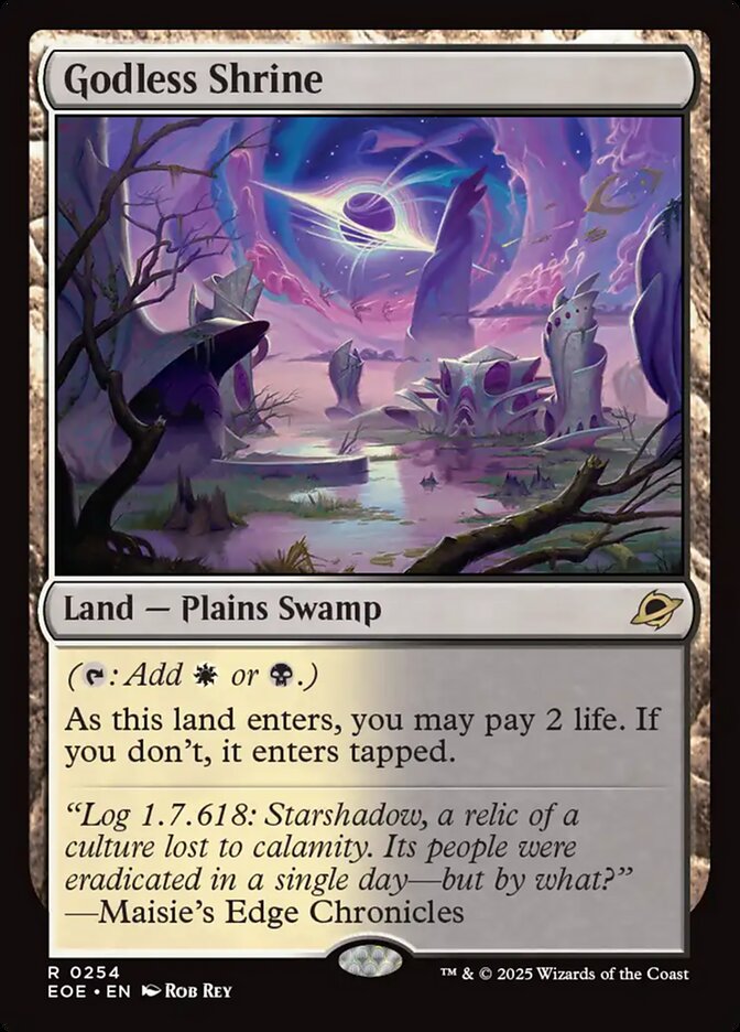 Godless Shrine – Rare Magic: The Gathering card from Edge of Eternities (#254)