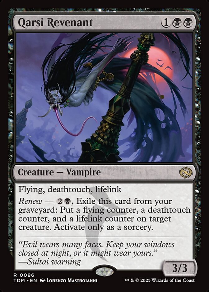 Qarsi Revenant – Rare Magic: The Gathering card from Tarkir: Dragonstorm (#86)
