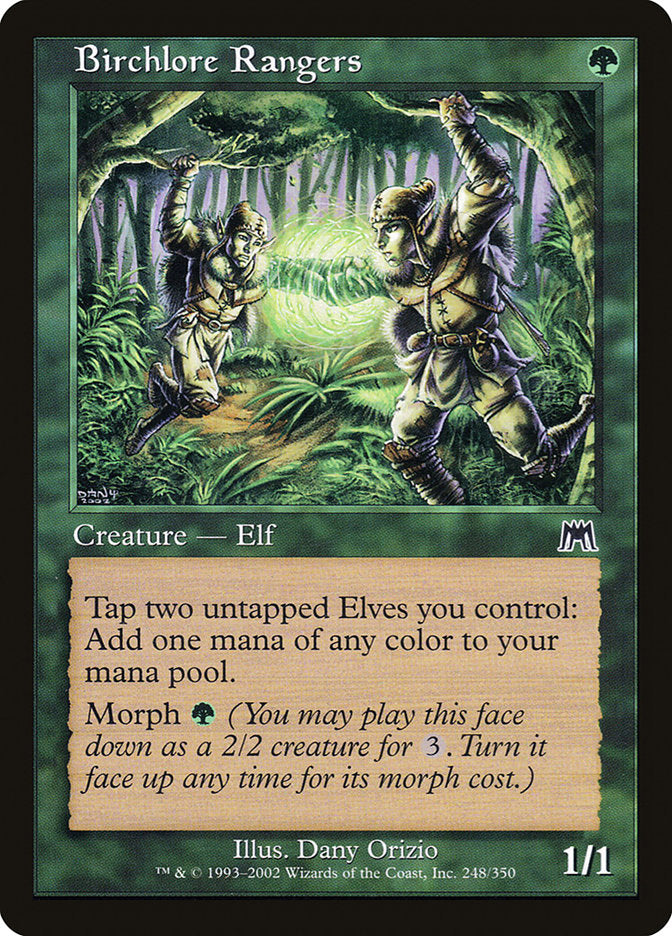 Birchlore Rangers – Common Magic: The Gathering card from Onslaught (#248)