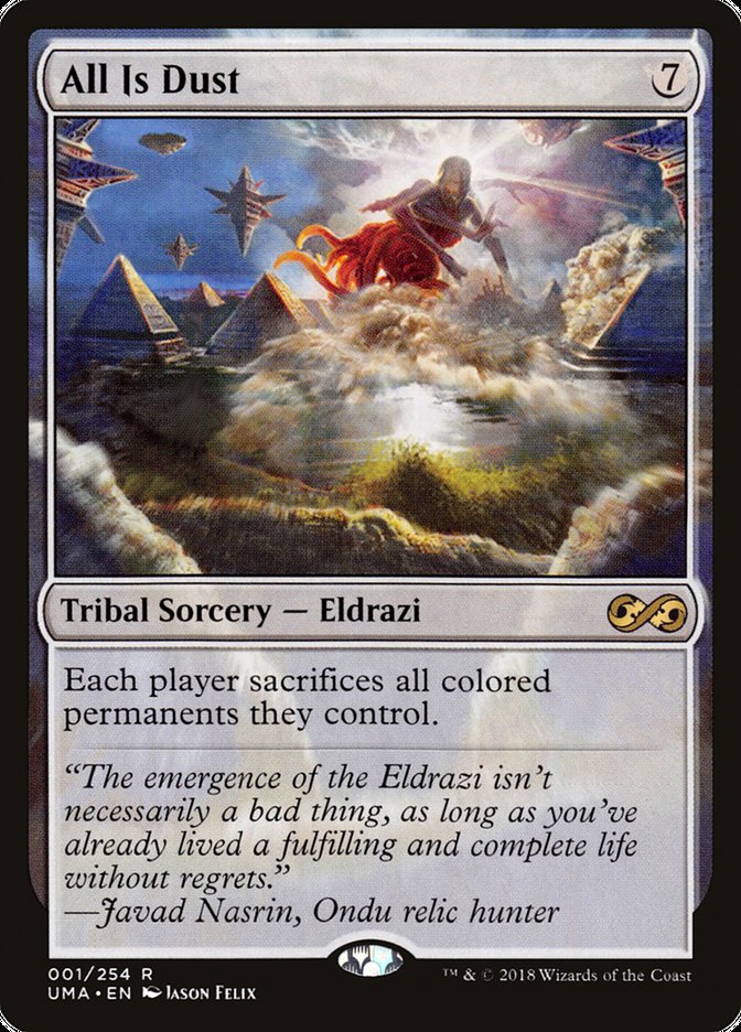 All Is Dust – Rare Magic: The Gathering card from Ultimate Masters (#1)