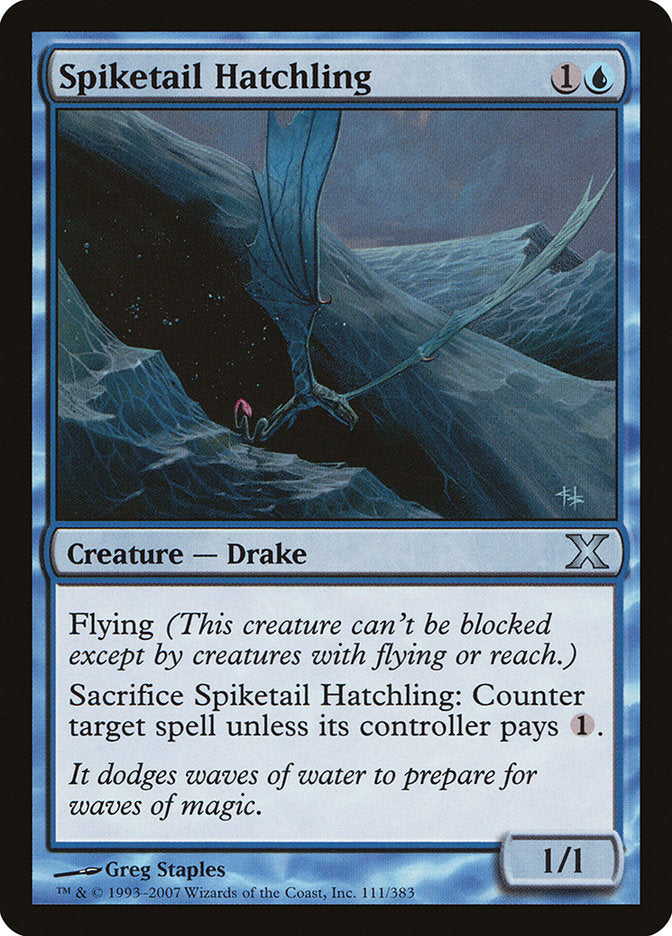 Spiketail Hatchling – Uncommon Magic: The Gathering card from Tenth Edition (#111)